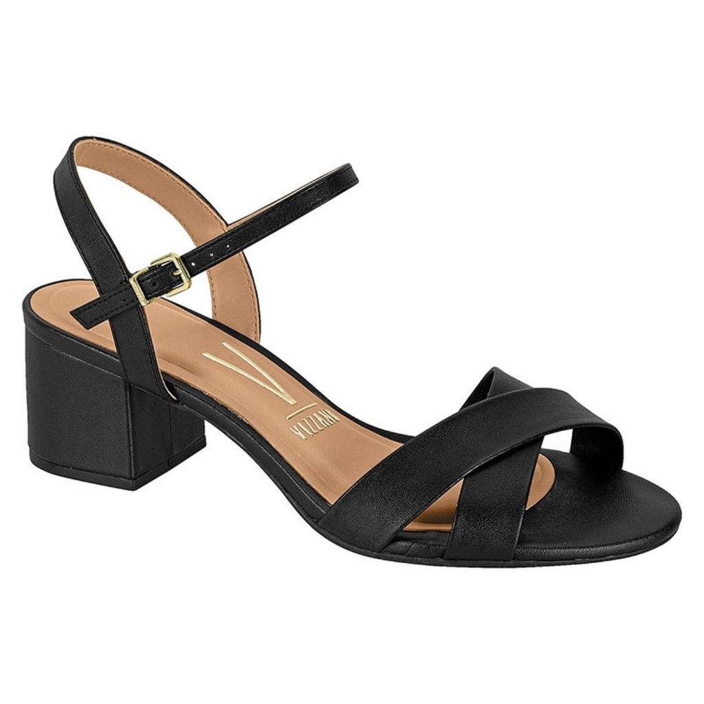 Sandalia Feminina Salto Grosso Palmilha Comfy