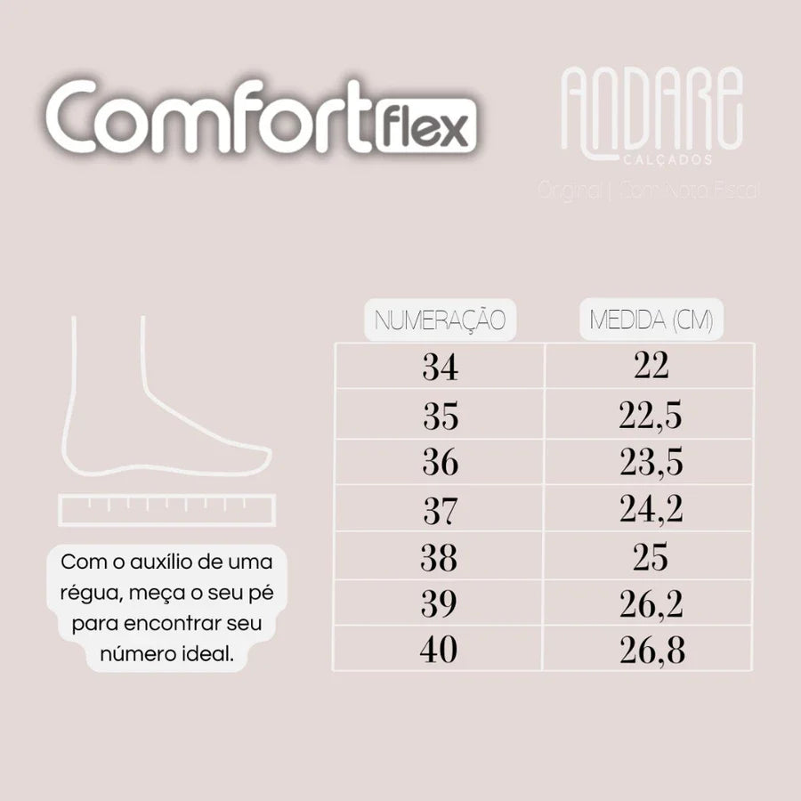 Sandalia Use Comfort Ortopedica Anabela