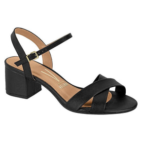 Sandalia Feminina Salto Grosso Palmilha Comfy
